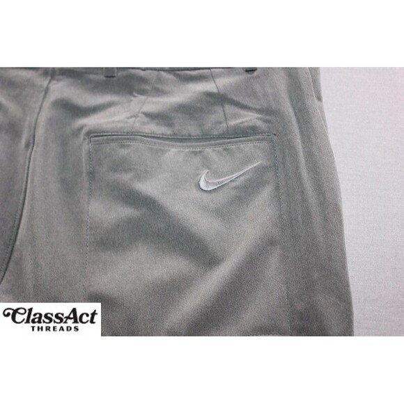Nike Golf Pants Mens Gray Dri Fit Flat Front Stretch Tag Sz 34X32 (35X32) - Picture 9 of 11